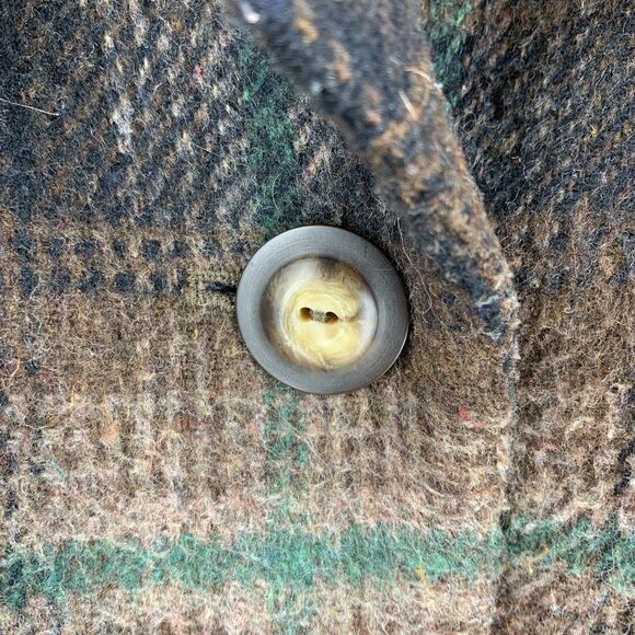 Vtg JL Colebrook Womens Medium Tweed Jacket Plaid Wool Blend Grandma Grunge - Picture 3 of 11